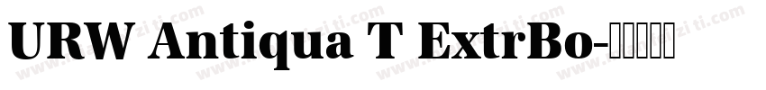 URW Antiqua T ExtrBo字体转换